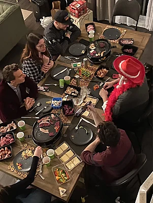 Souper avec l'équipe!