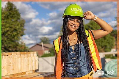 Sourire sur le chantier