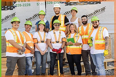 L'équipe sur le chantier